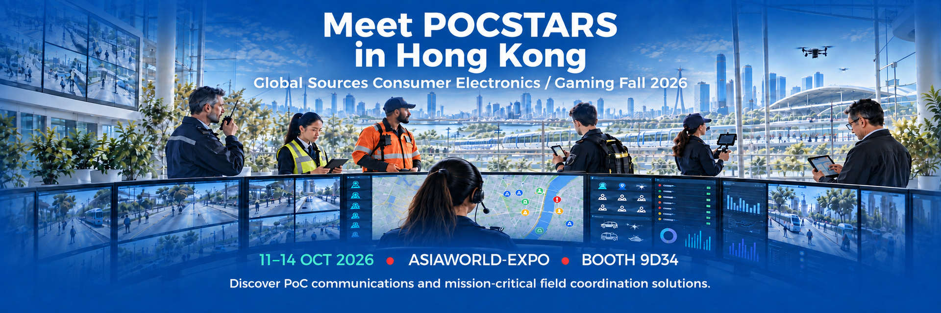 POCSTARS at Global Sources Hong Kong Fall 2026, 11–14 October 2026, AsiaWorld-Expo, Booth 9D34