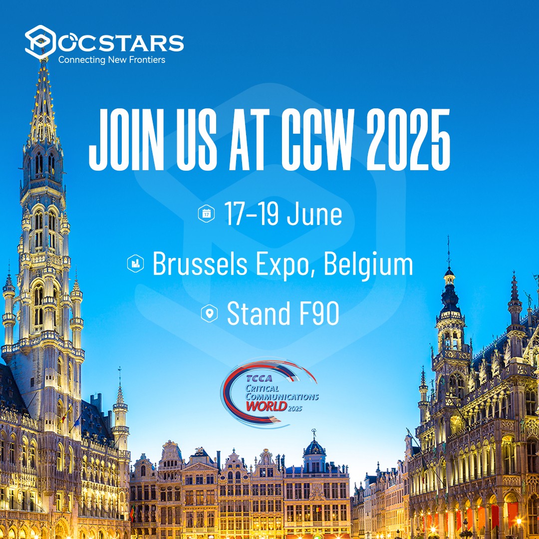 Join POCSTARS at Critical Communications World 2025 in Brussels!