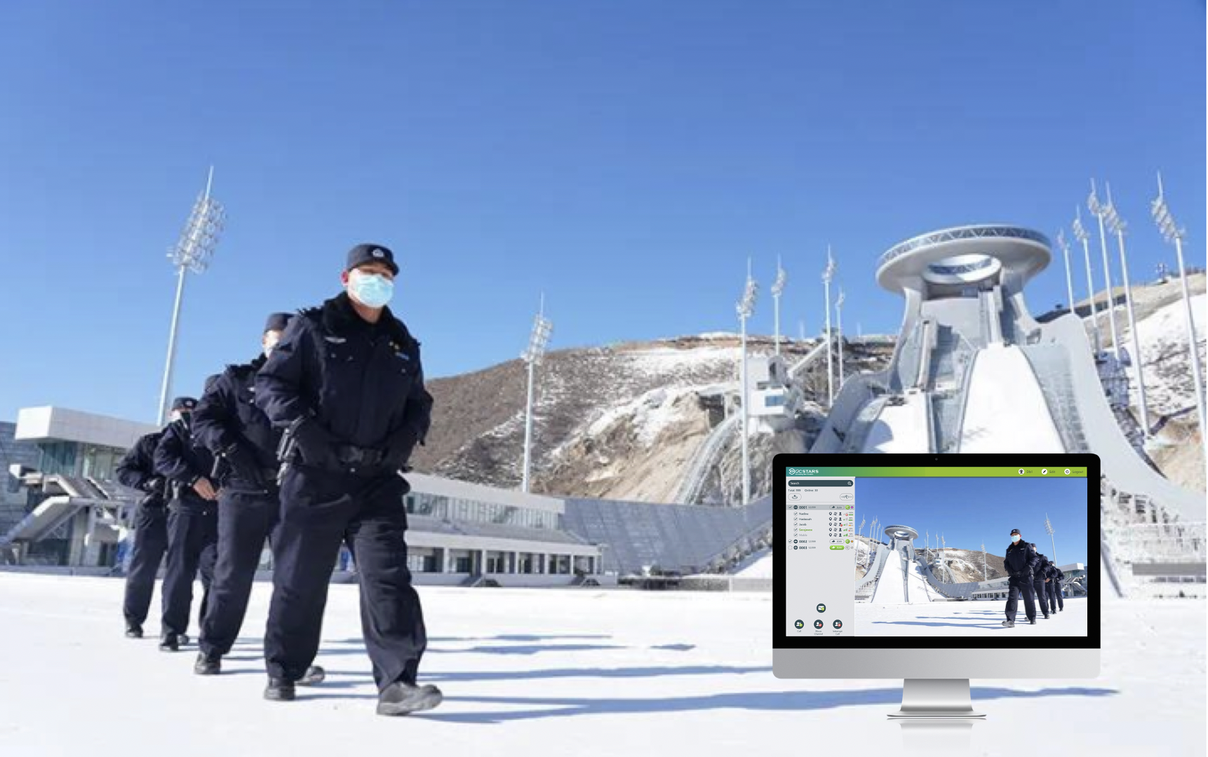 Beijing Winter Olympics Security Forces Push-to-talk with POCSTARS Solution